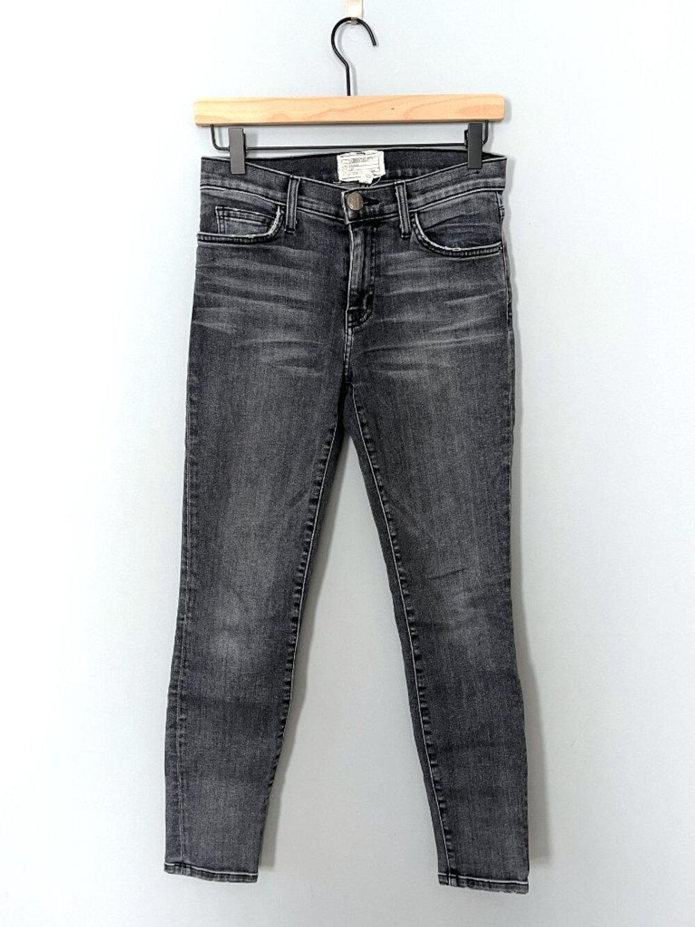 Current/Elliot High Waist Stiletto Jean (Gray/Black) 25